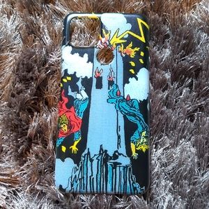 The Tower tarot card phone case for Pixel 4a.